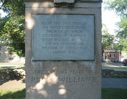 Inscription on the Landing Place Monument