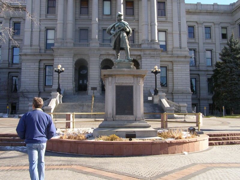 Civil War Monument in front of the Colorado State Capitol