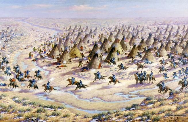 Robert Lindneaux's portrayal of the Sand Creek Massacre