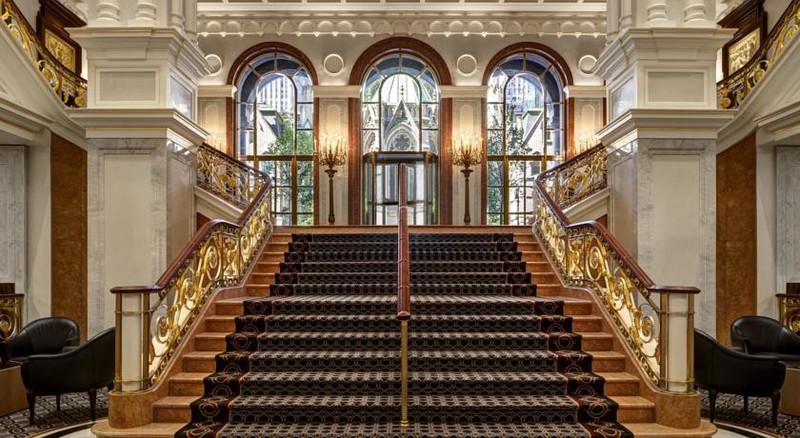 The interior of the recently-renovated hotel 