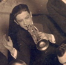 Emmett Hardy playing with the Carlisle Evan's Band in 1921