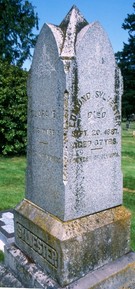 Edmund Sylvester's headstone in the Masonic Memorial Park