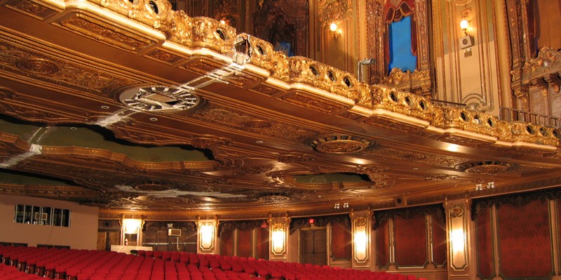 View inside the theater