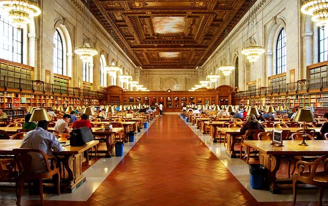 Rose Main Reading Room at the New York Public Library (Image from Paul_lowry/Flickr CC)