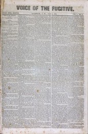 This is just one of the hundreds of pages published throughout the time that Voice of the Fugitive was active between 1851-1852, before their building was mysteriously burnt down. Although they tried to get it reestablished, their attempt was unsuccessful.