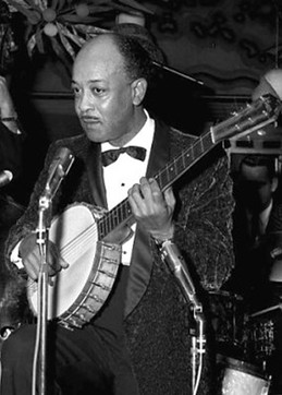 Danny Barker on the banjo, circa 1957