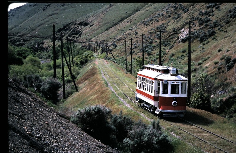 Another streetcar rides along one of the museum's two routes