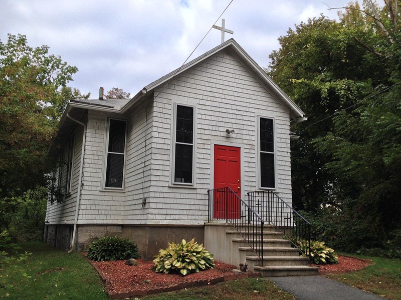 This building was dedicated on July 10th, 1910, and is listed on the National Register of Historic Places. 