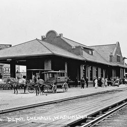 The depot built in 1912, which now houses the museum.