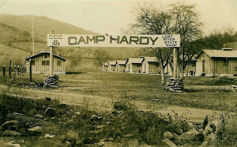 Camp Hardy where the CCC lived while working on the park