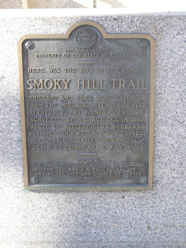 Smoky Hill Trail Historical Marker