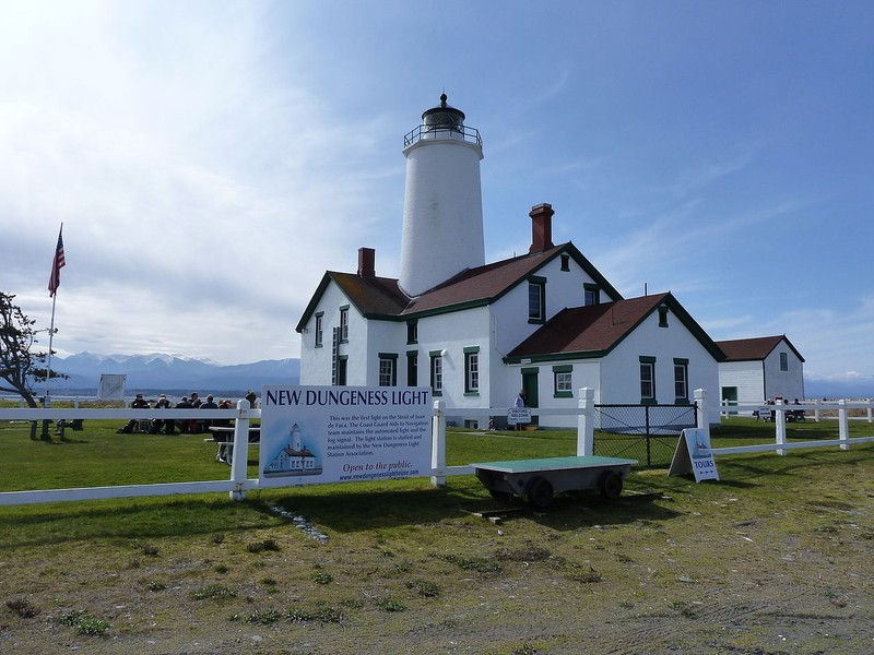 The New Dungeness Lighthouse was built in 1857, becoming the first lighthouse built on the Strait of Juan de Fuca and second one built in Washington.