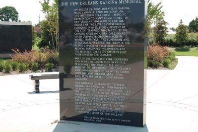 Katrina Memorial Side 1