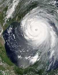 Hurricane Katrina at its strongest 