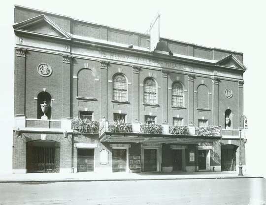 Historic photo of the Henry Miller exterior (image from the Internet Broadway Database)