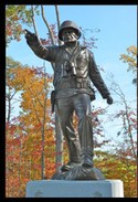 Chesty Puller Monument was dedicated in 2012 and is located on a hill overlooking the National Museum of the Marine Corps