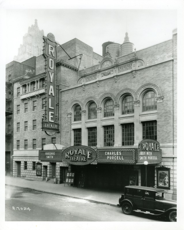 Historic photo of the Royale (later renamed the Bernard B. Jacobs Theatre) (image from the Shubert Archives)