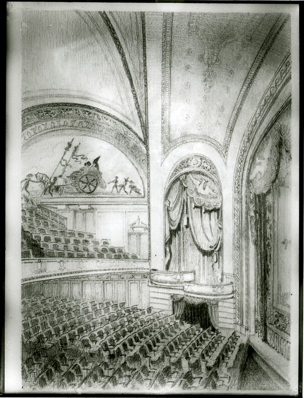 Historic photo of the Royale interior (later renamed the Bernard B. Jacobs Theatre) (image from the Shubert Archives)