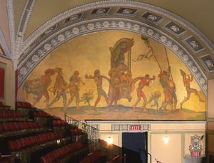 Restored mural (image from the Shubert Archives)