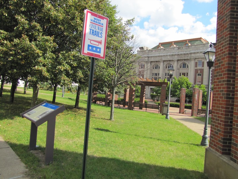 Small park where The Athenaeum once stood