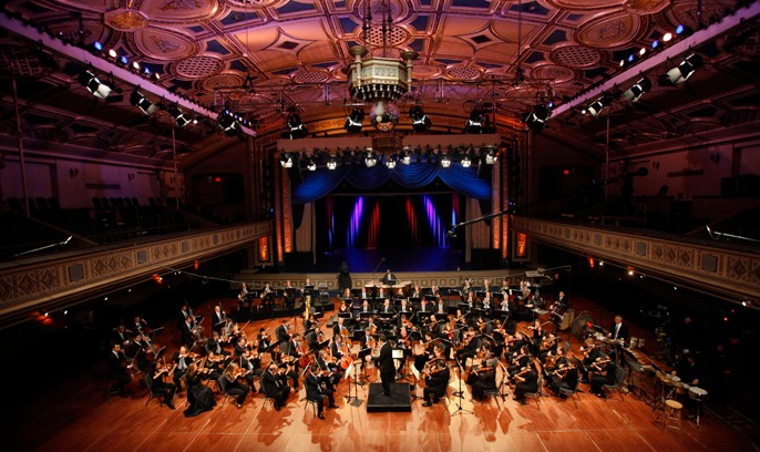 The Grand Ballroom at the Manhattan Center (image from Wordless Music)