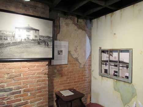 Exhibits inside the Irish Shrine and Railroad Workers Museum