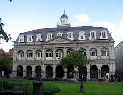 View of the Cabildo from Jackson Square. 