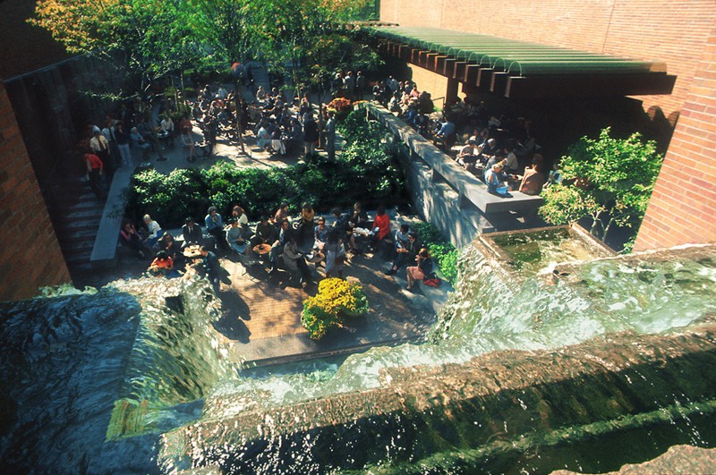 Greenacre Park waterfall (image from sasaki.com)
