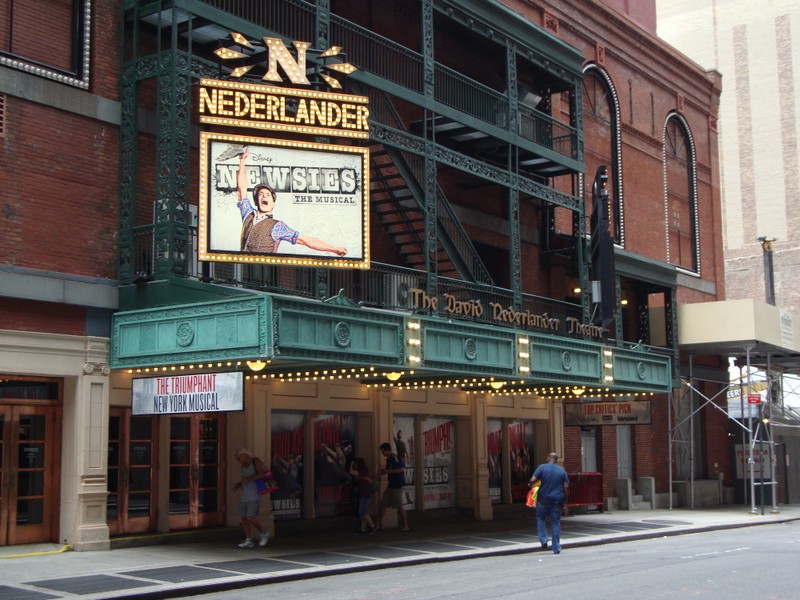 Nederlander Theatre exterior (image from Ludus NYC)