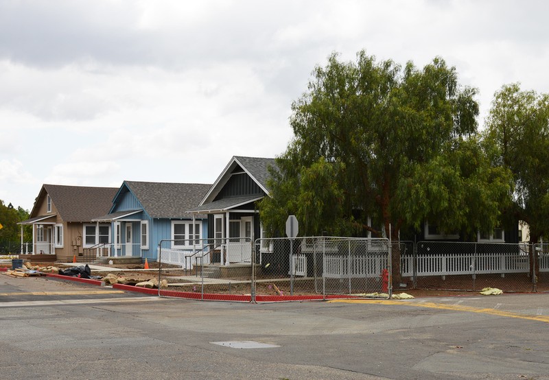 Foreman's Row during renovations.