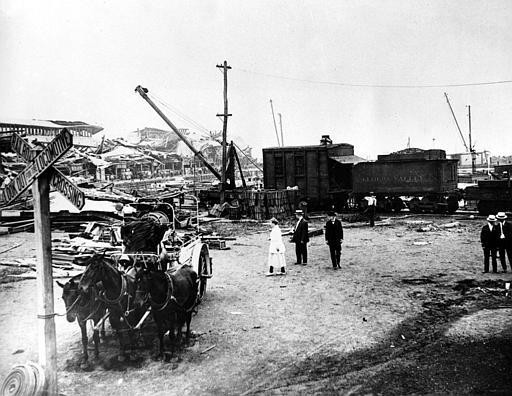 Aftermath of the explosion in 1916 (www.cryptome.org)