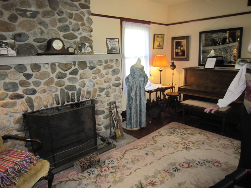 The interior of the ranch house.