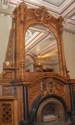 The mantel of the Dining Room