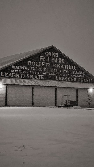 Skating Rink at Oaks Amusement Park - Oldest west of the Mississippi River.