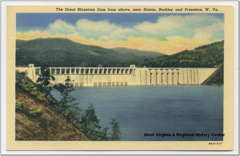 Postcard of the Bluestone Dam