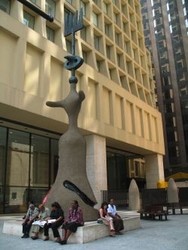 A view of the sculpture