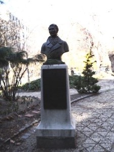 Daniel D. Tompkins memorial at St. Mark's in-the-Bowery (image from Historic Markers Database)