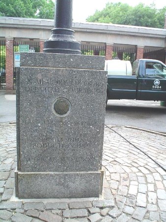 Ukrainian American Flagstaff in Tomkins Square Park (image from NYC Parks)