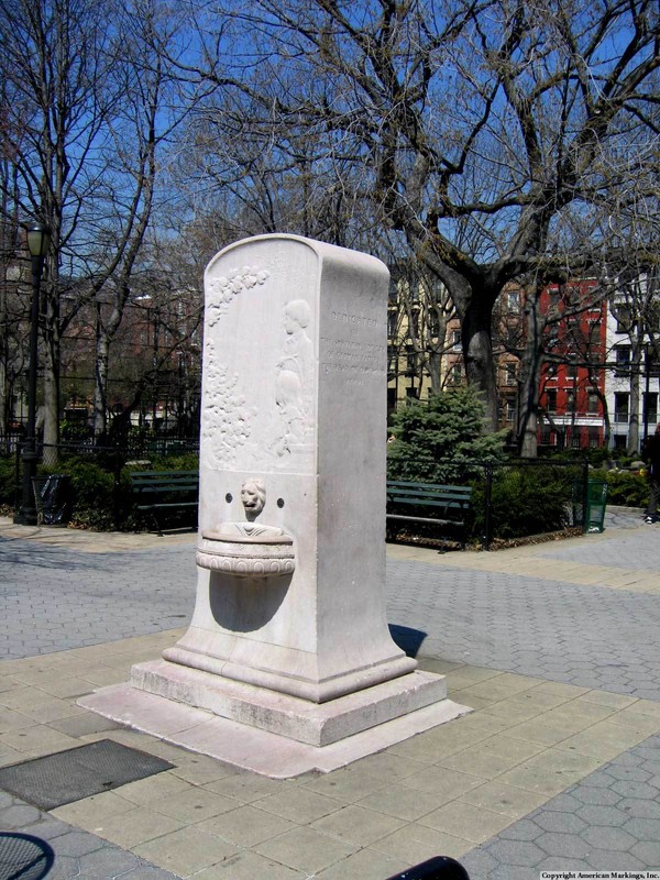 Slocum Disaster Memorial Fountain in Tomkins Square Park (image from the Fieldguide to U.S. Public Monuments and Memorials)