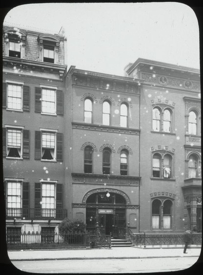 Historic photograph of the New York Public Library, Ottendorfer Branch (image from NYPL)