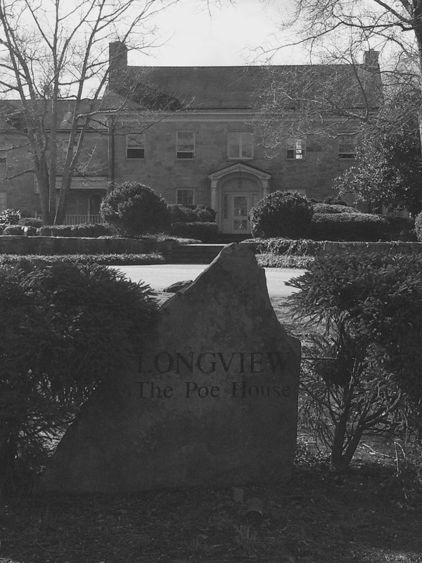 View of the front of the home, with engraved marble marker.