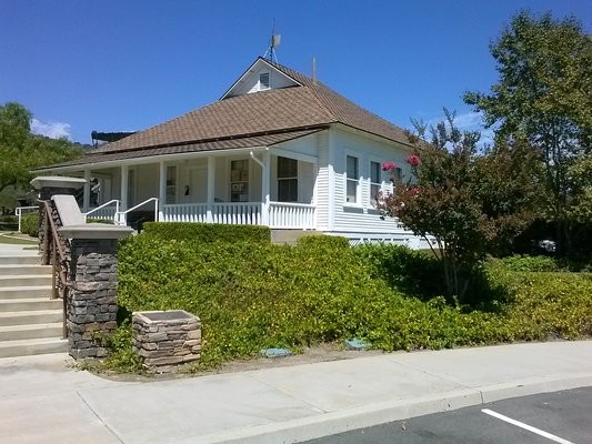 The former field house that now houses the Olinda Oil Museum.