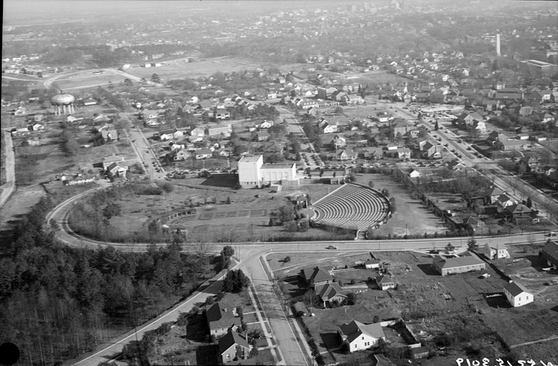 Early aerial view. 
Credit: Raleighlittletheatre.org