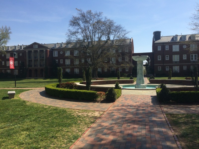 Four dorms sit in this original quad: Stringfield, Vann, Faircloth, and Brewer.