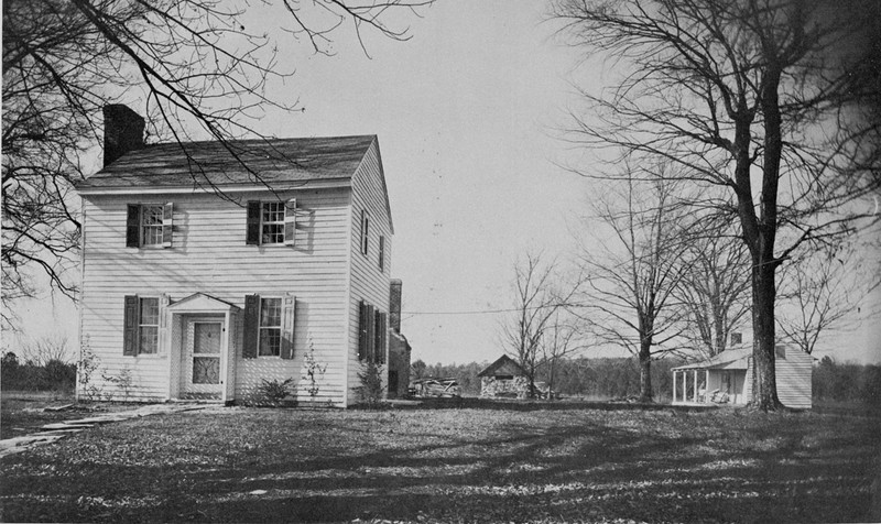 Dickson House on original lot in 1960s. Photo courtesy of openorangenc.org