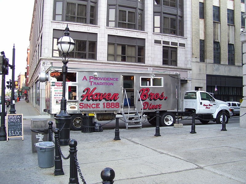 First established as a horse-drawn wagon, Havens Brothers now has its own parking spot next to City Hall.