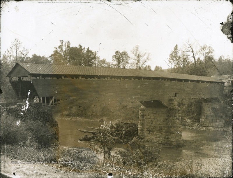 Maulsby Covered Bridge over the West Fork River, Harrison County, ca. 1900