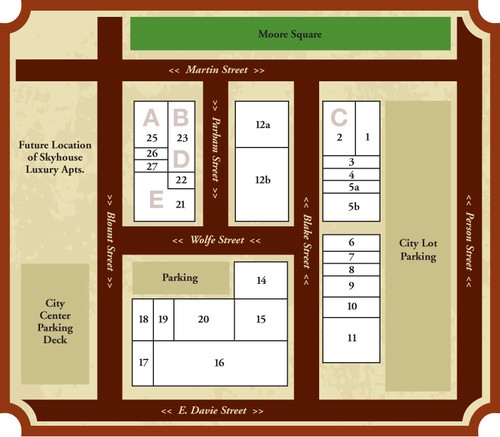 The layout of City Market