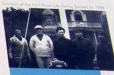 Surfmen of Fort Point Life-Saving Station, circa 1908 (image from Historic Markers Database)