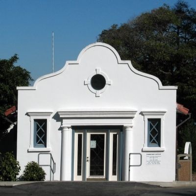 Cemetery office (image from Historic Markers Database)